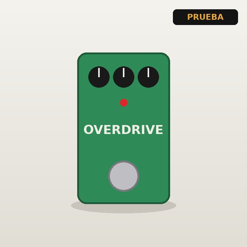 Pedal Overdrive verde (prueba)